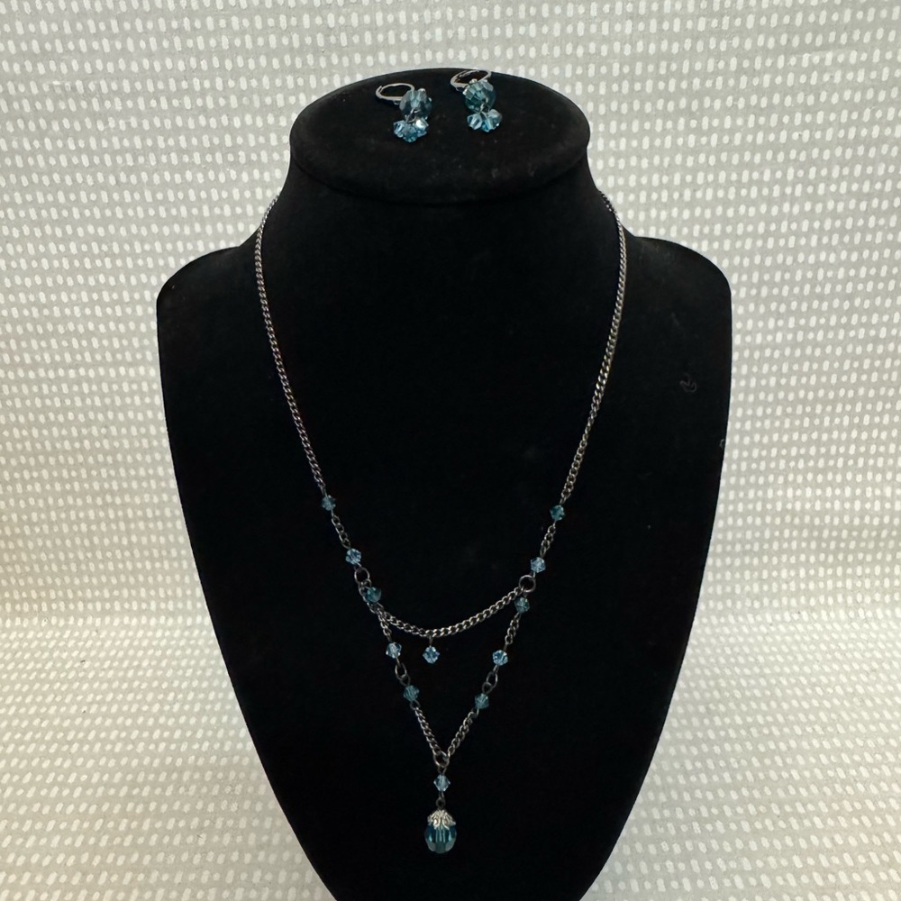 Elegant Blue Jewelry Set